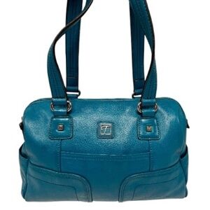 TIGNANELLO Teal Leather Handbag